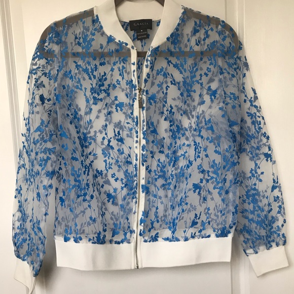 Jackets & Blazers - Embroidered bomber jacket